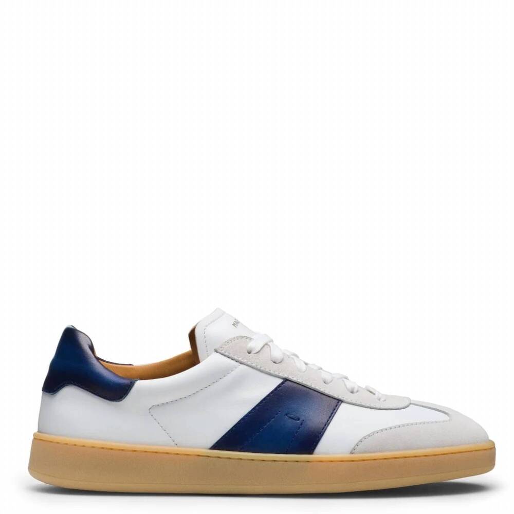 NEW MAGNANNI men's primera sneakers in white navy